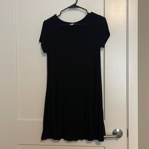 Black t-shirt dress
